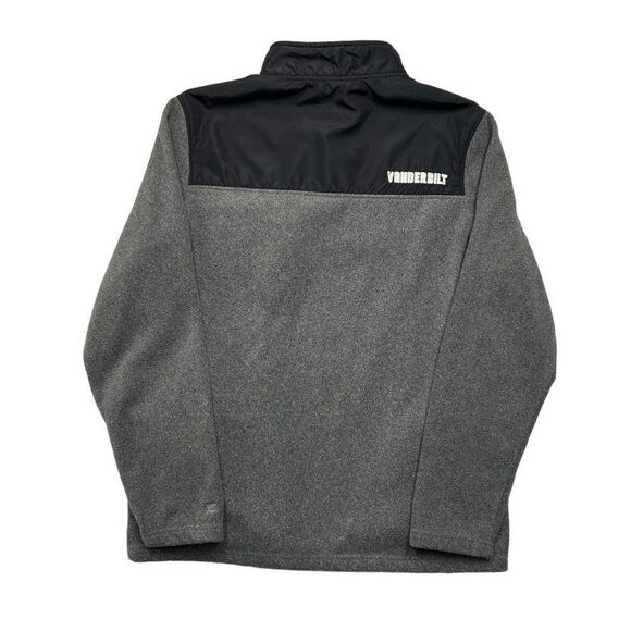 Colosseum Men's Gray Vanderbilt Commodores 1/4 Button Fleece Pullover - Picture 5 of 9